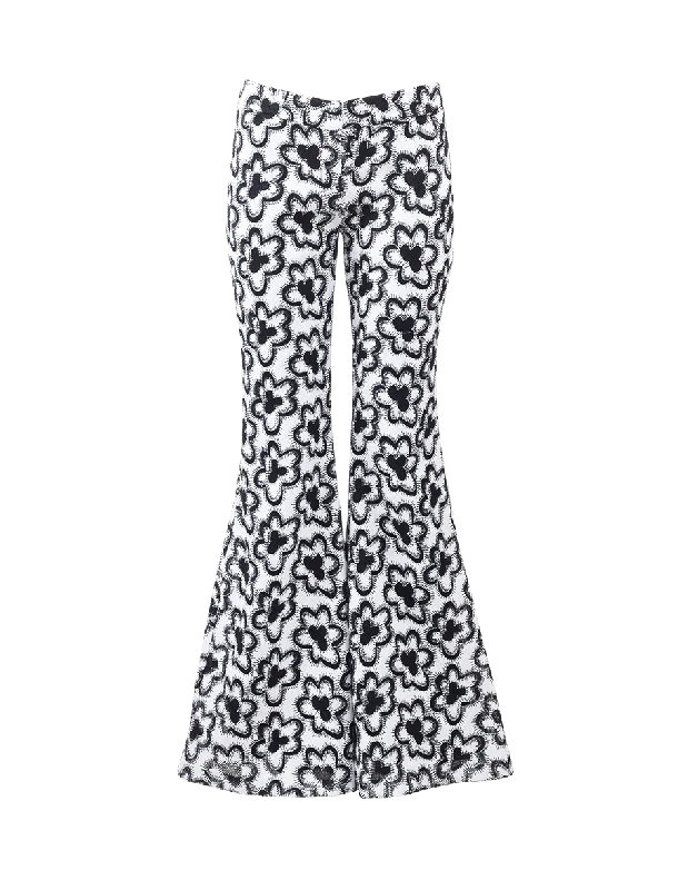 Dagmar Wild Flower Flared Pant Stylish Slim Trousers