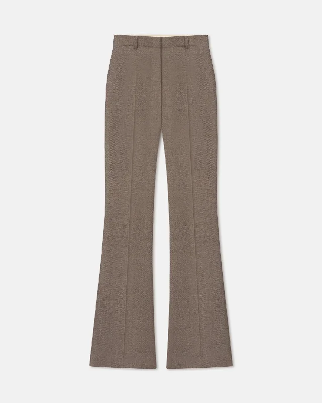 Leena - Heritage Wool Pants - Latte Chic Slim Fit Pants