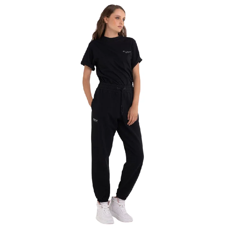 Replay Women's Light Cotton Fleece Jogger Pant High-Waist Yoga Pants