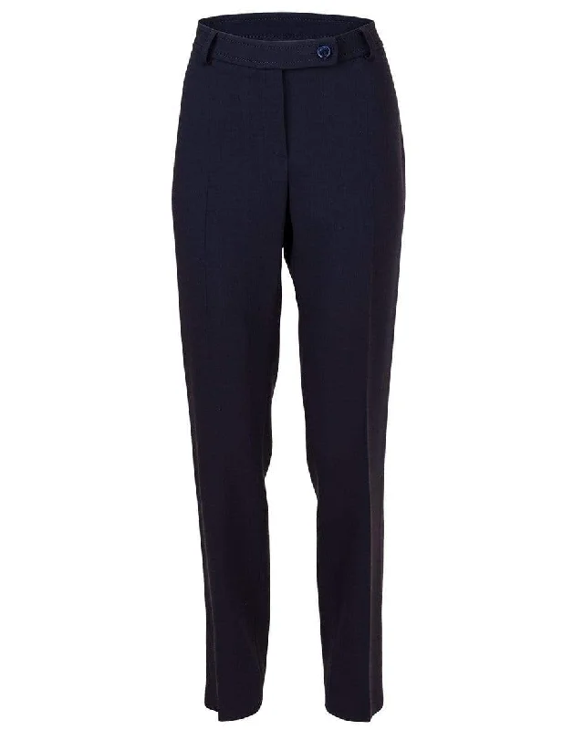 Double Face Stretch Crepe Pant Elegant Wool Trousers