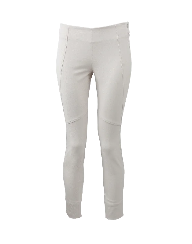 Curved Seam Riding Pant Formal Slim Pants