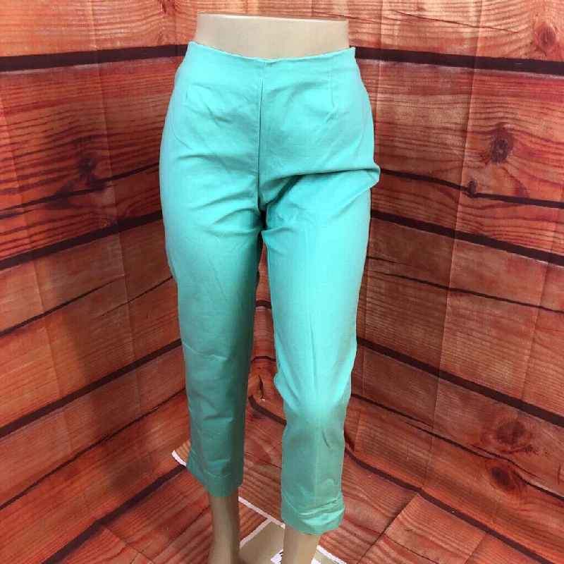 ELLEN TRACY MINT GREEN PANTS SIZE Trendy Velvet Pants