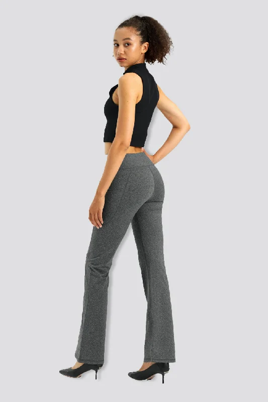 High Waisted Yoga Pants 30" Formal Wide-Leg Pants