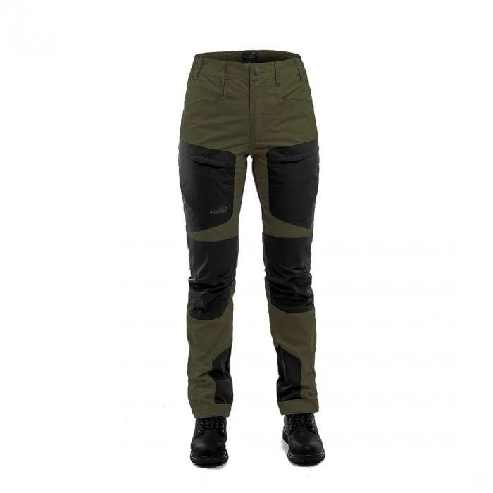 Active Stretch Pants Lady Olive Green (Short) Sleek Black Pants