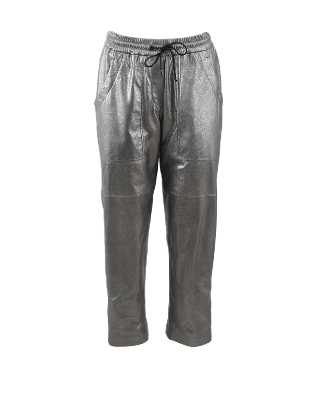 Leather Metallic Pant Cozy Lounge Pants