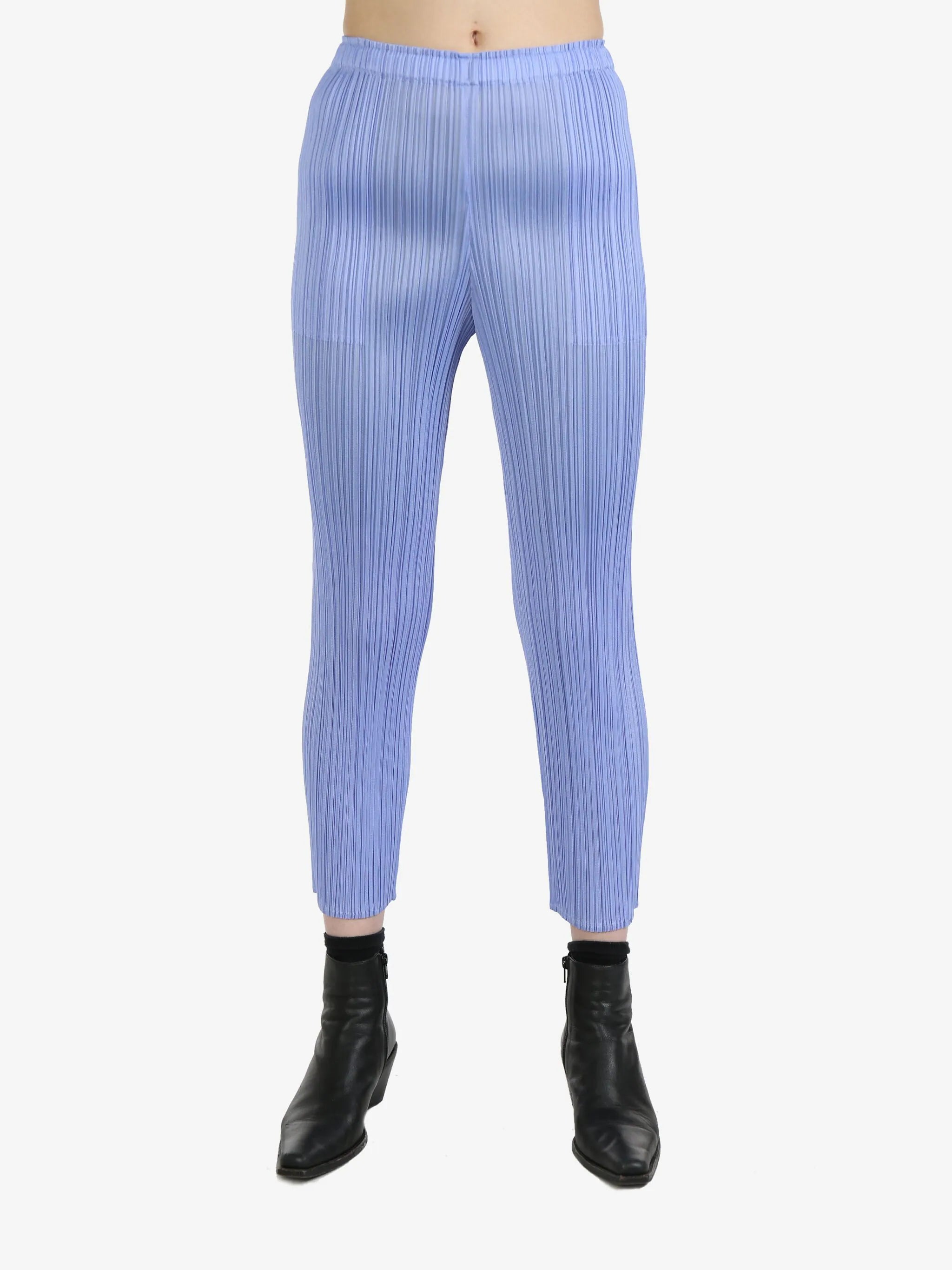 PLEATS PLEASE ISSEY MIYAKE - Women New Colorful Basics 3 Pants Casual Yoga Pants