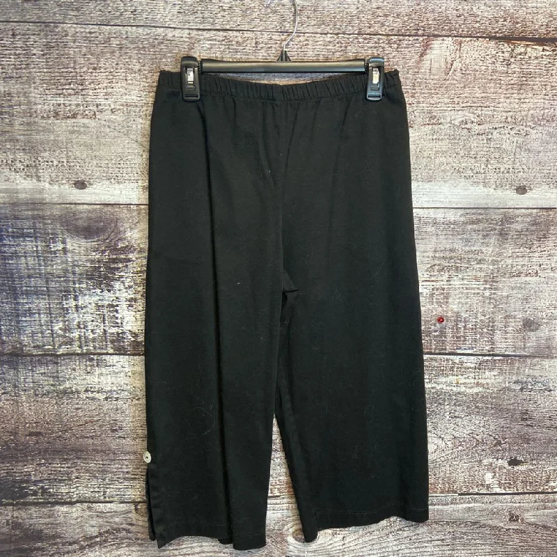 FRANCIS BLACK PULL ON CAPRI PANT SIZE MEDIUM TCC Lightweight Jogger Pants