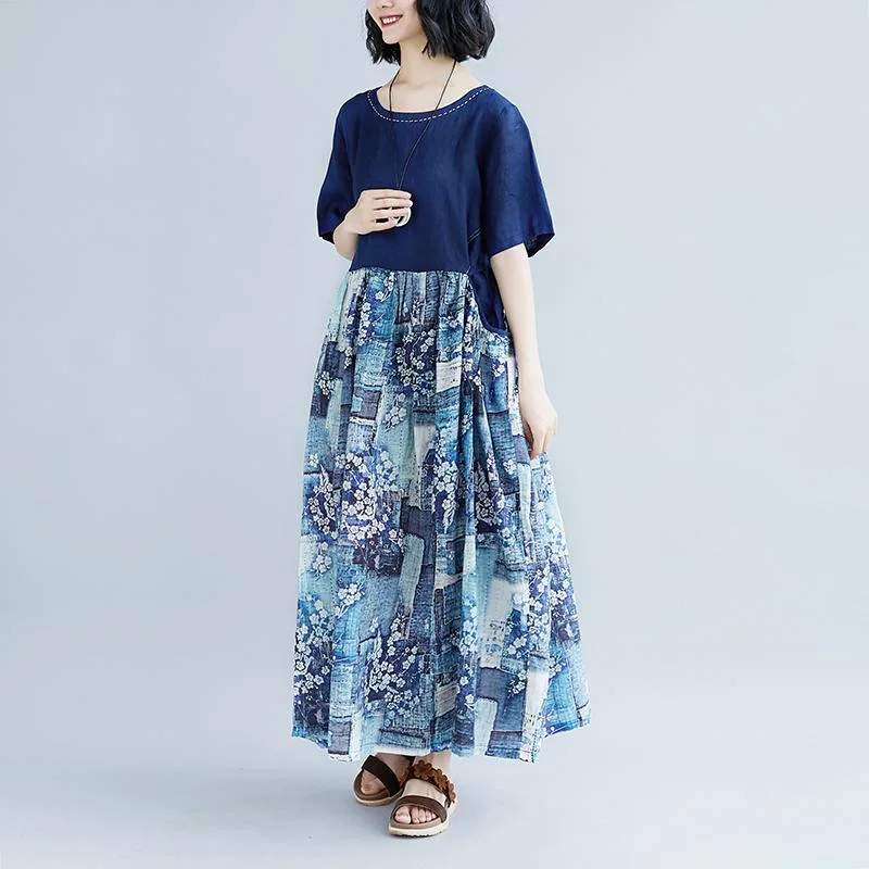 vintage linen caftans plus size Lacing Summer Short Sleeve Casual Pockets Long Dress vintage linen caftans plus size Lacing Summer Short Sleeve Casual Pockets Long Dress