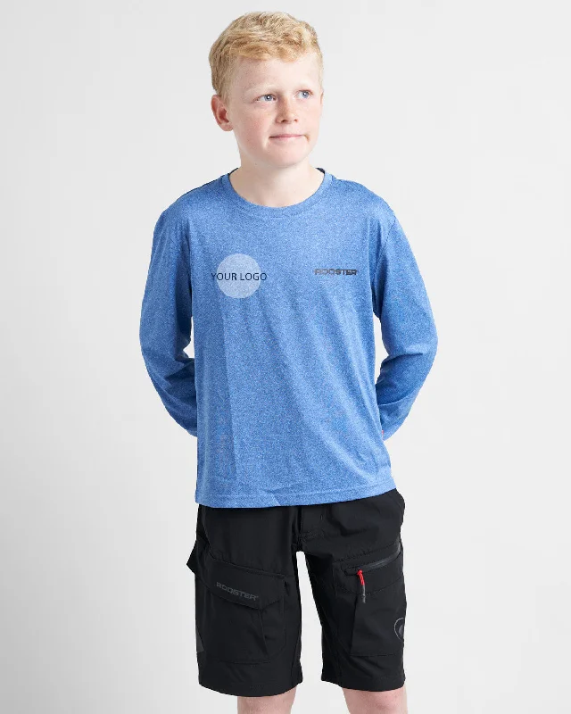 JUNIOR Quick Dry UVF  T-Shirt Long Sleeved - Custom Printed Chenille Brocade Lace