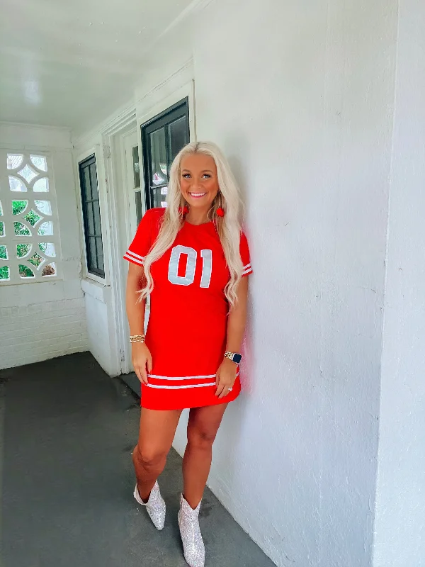 ADULT METALLIC GEORGIA JERSEY DRESS