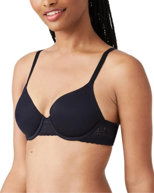 B. Tempt'd by Wacoal Future Foundations Underwire T-Shirt Bra with Lace (More colors available) - 953253 - Black Cozy Warm Stylish
