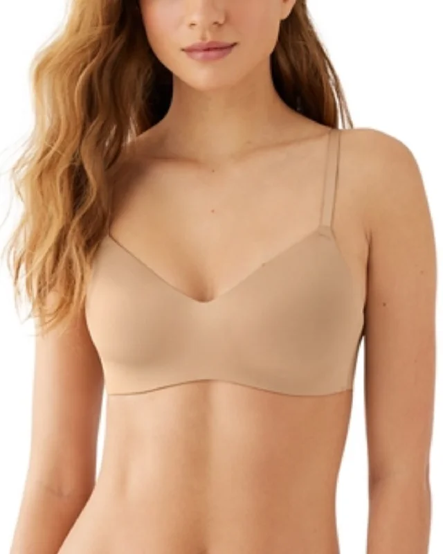 B. Tempt'd By Wacoal Spotlight Wire Free T-Shirt Bra - 956293 - Chai Houndstooth Herringbone Solid