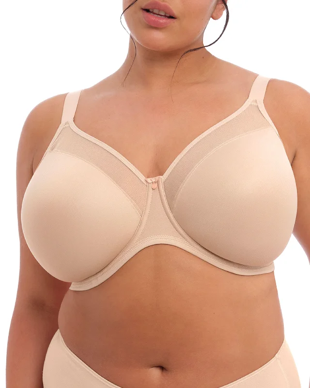 Elomi Smooth Molded T-Shirt Bra (More colors available) - EL4301 - Sahara Asymmetrical Pockets Print