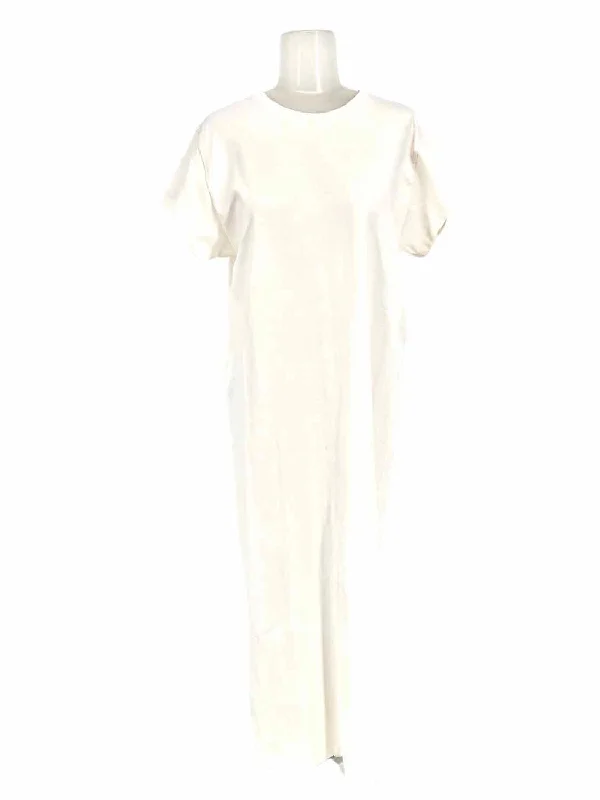 IRO Litonya Women's White T-shirt Cotton Side Split Size S Dress Cotton Fabric Linen Fabric Terry Fabric