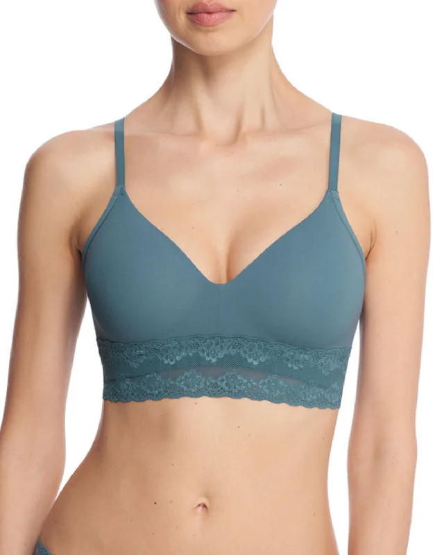 Natori Bliss Perfection Contour Wireless T-Shirt Bra (More colors available) - 723154 - Poolside Cotton Fabric Linen Fabric Terry Fabric