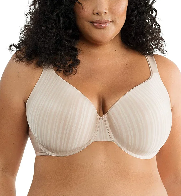 Parfait Aline Full Coverage Underwire T-shirt Bra (P5251) - Nude V-Neck T-Shirt Long Sleeve Cotton