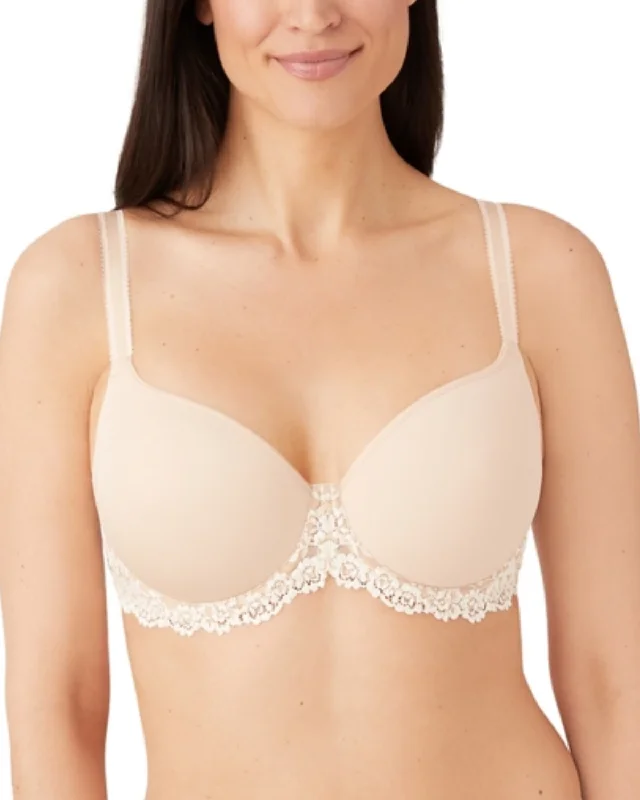 Wacoal Embrace Lace® T-Shirt Bra - (More Colors Available) - 853191 Graphic Embroidered Appliqued