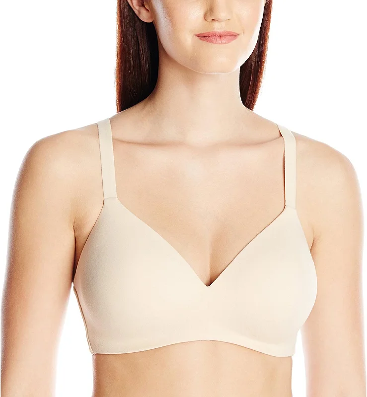 Wacoal How Perfect Wire Free Contour T-Shirt Bra (852189) - Natural Nude Sequined Glittery Shiny