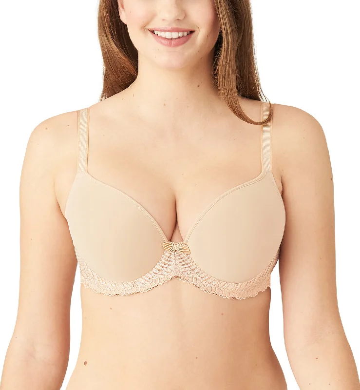 Wacoal La Femme Contour Plunge Underwire T-Shirt Bra (853117) - Natural Nude Basic T-Shirt Crew Neck Short Sleeve