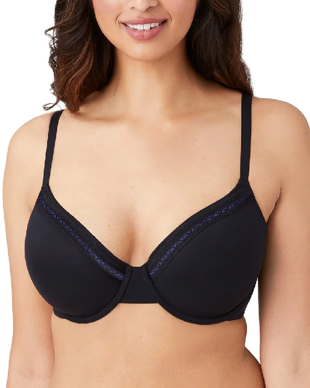 Wacoal Perfect Primer Underwire T-Shirt Bra (More colors available) - 853213 - Black Front Pockets Side Pockets Patch Pockets