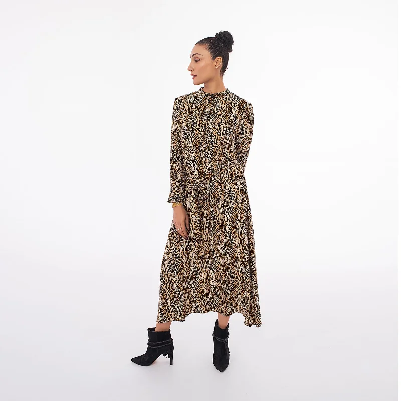 Leopard Print Maxi Dress Cozy Longline Maxi Dress