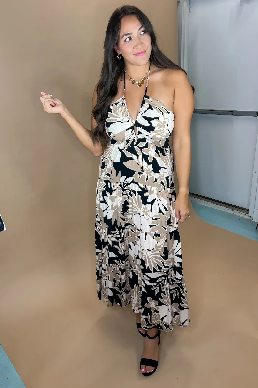 Midnight Escape Maxi Dress Trendy Maxi Dress with Straps