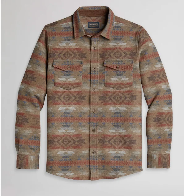 Pendleton Men's La Pine Overshirt Embroidered Cotton Blouse