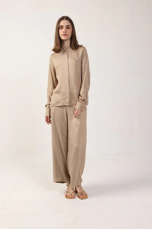 Long Sleeve Betsy Blouse Ruched Sleeve Blouse