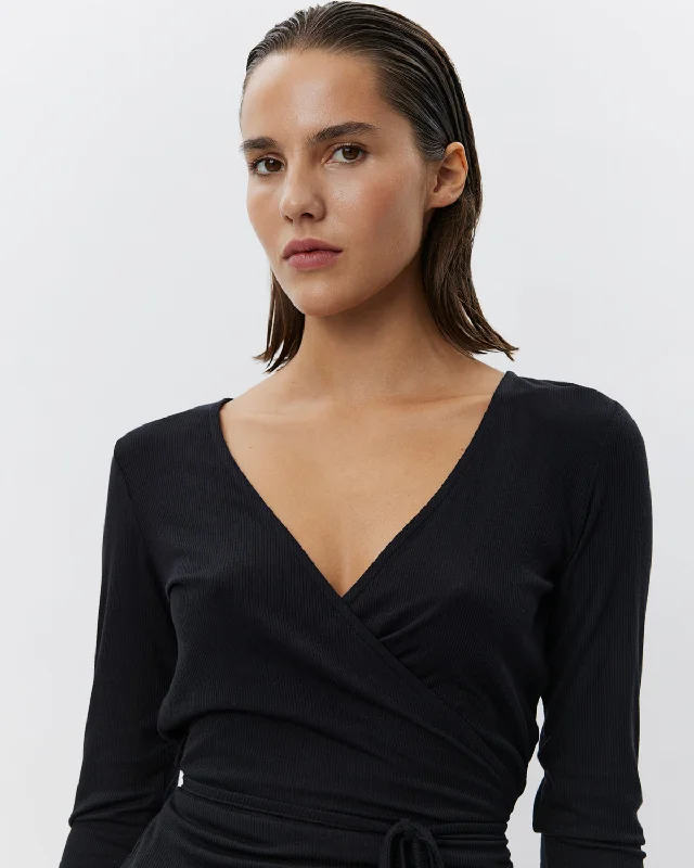 JOODYSW BLOUSE - Black Smart Casual Blouse