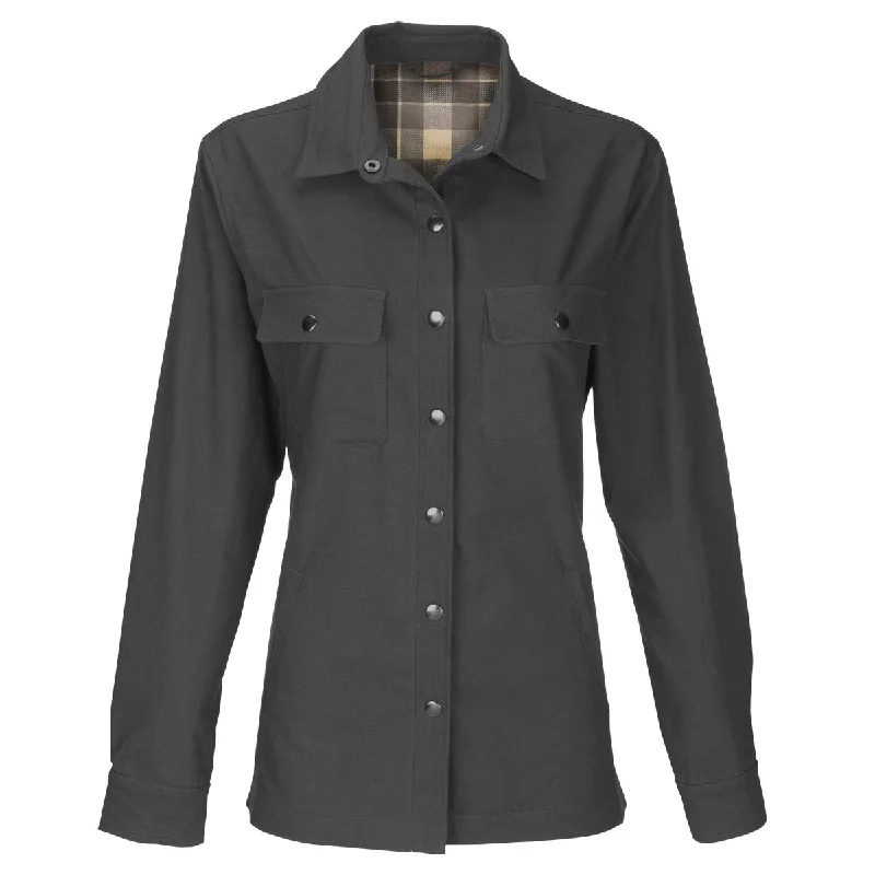 Vantage Women's Dark Grey Boulder Shirt Jacket Bomber Jacket Anorak Windbreaker