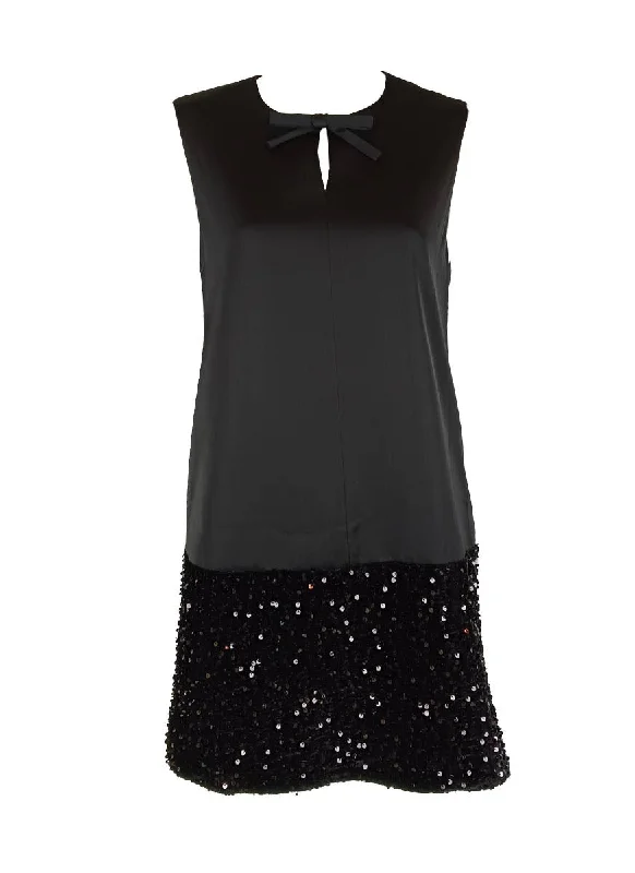 9240020 Sequined Sleeveless Mini Dress *Last Piece Cozy Sweater Mini Dress