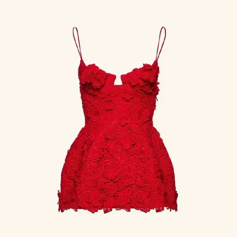 ADDISON MINI DRESS Fashionable Mini Dress with Frills