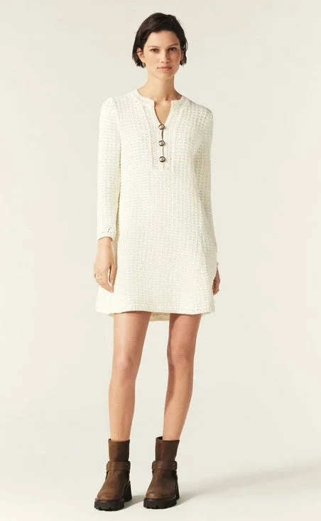 Ba&sh Gysele Knit Mini Dress - Off White Trendy Camisole Mini Dress