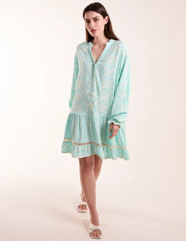 Tiered Button Down Mini Dress With Tier Stylish Plaid Mini Dress