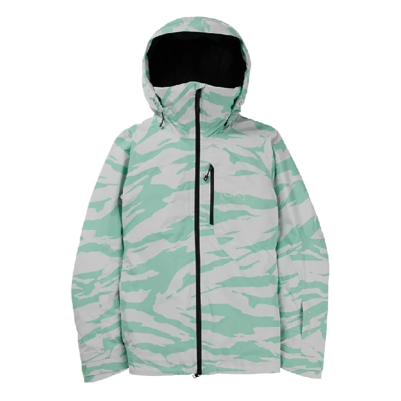 Burton 2025 Womens AK Embark Gore-Tex Jacket - Oversized Zebra Notch Collar Jacket Peter Pan Collar Jacket Cowl Neck Jacket