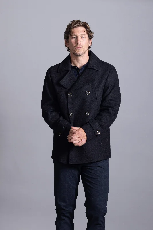 Cutler & Co - Alfie Jacket - Midnight (Black) Cotton Jacket Linen Jacket Terry Jacket