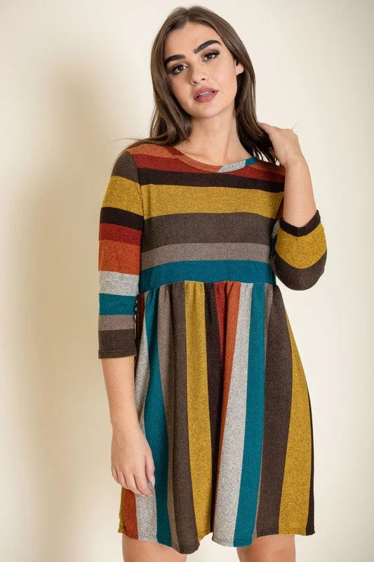 EG fashion Multi Color Mini Dress Chic Tropical Mini Dress