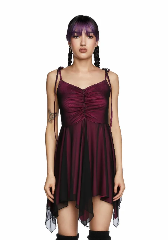 Keep Shining Mini Dress - Hot Pink Stylish Puff Sleeve Mini Dress