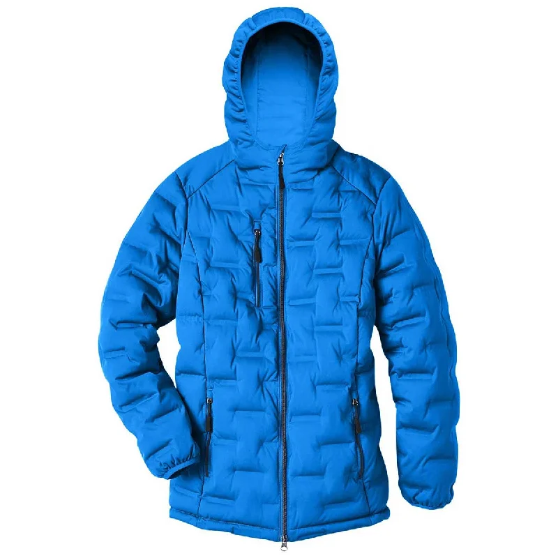 North End Women's Olympic Blue/Carbon Loft Puffer Jacket Nylon Fabric Polyester Fabric Spandex Fabric North End Women's Olympic Blue/Carbon Loft Puffer Jacket Nylon Fabric Polyester Fabric Spandex Fabric