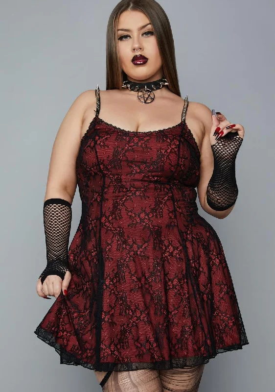 Plus South Of Heaven Mini Dress Modern Satin Mini Dress