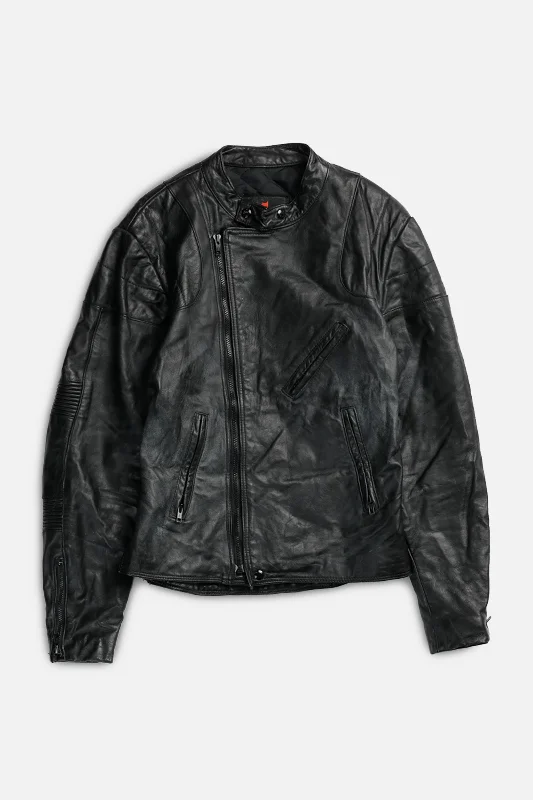 Vintage Racing Leather Jacket - Women's S Lace Jacket Ribbed Jacket Sequined Jacket