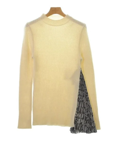 sacai Sweaters Mesh Fabric Canvas Fabric Denim Fabric