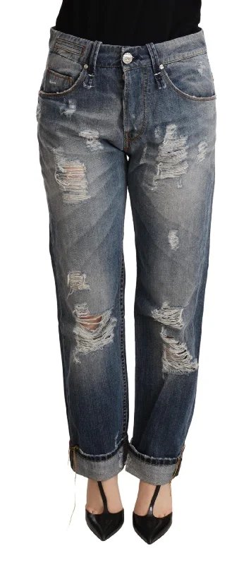 Acht Authentic Mid Waist Baggy  Women's Jeans Stylish Relaxed Fit Skinny Jeans