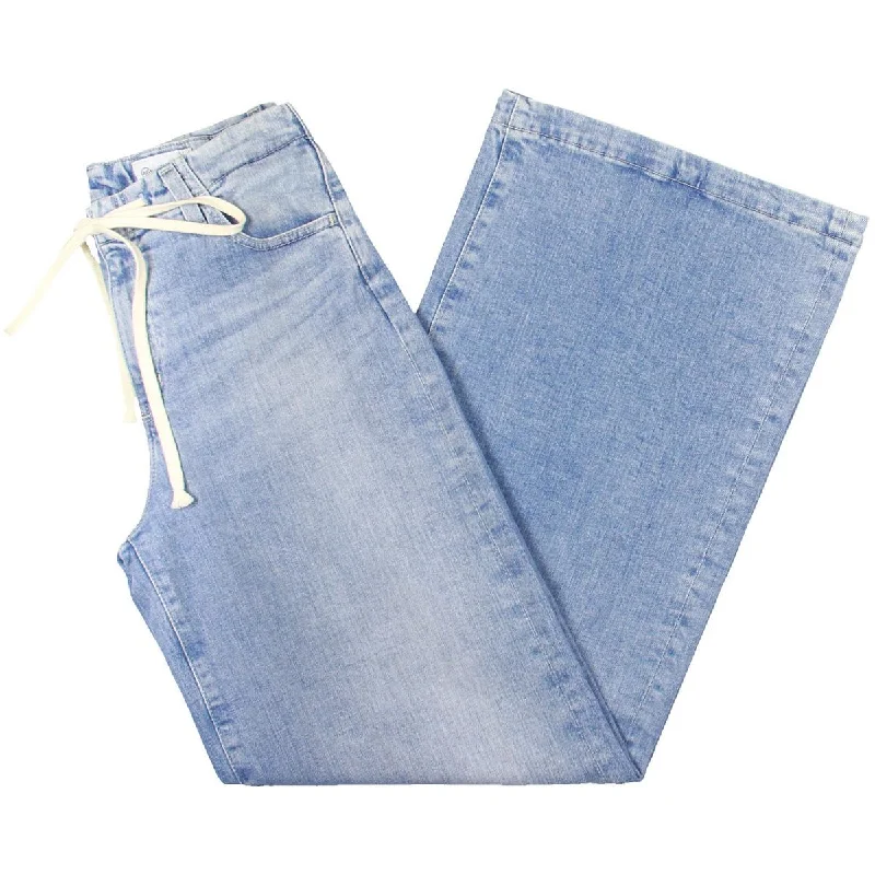 AG Jeans Womens High Rise Cinched High-Waisted Jeans Stylish Shredded Denim Jeans