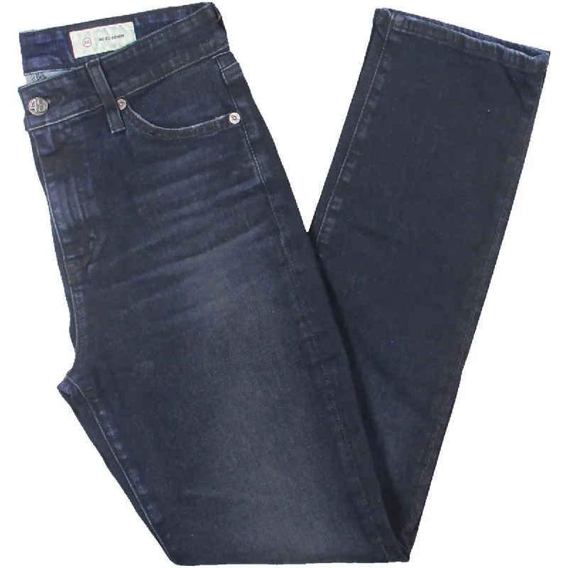 AG Jeans Womens High Rise Slim High-Waisted Jeans Fashionable Frayed Hem Denim