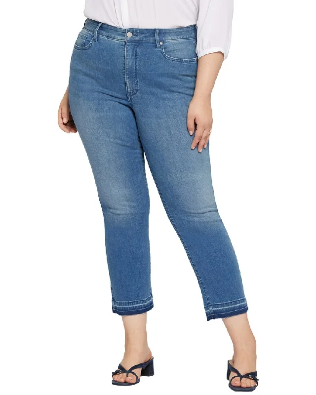 Nydj Plus High-Rise Marilyn Ankle Release Hem Stunning Jean Comfortable Dark Wash Jeans Nydj Plus High-Rise Marilyn Ankle Release Hem Stunning Jean Comfortable Dark Wash Jeans