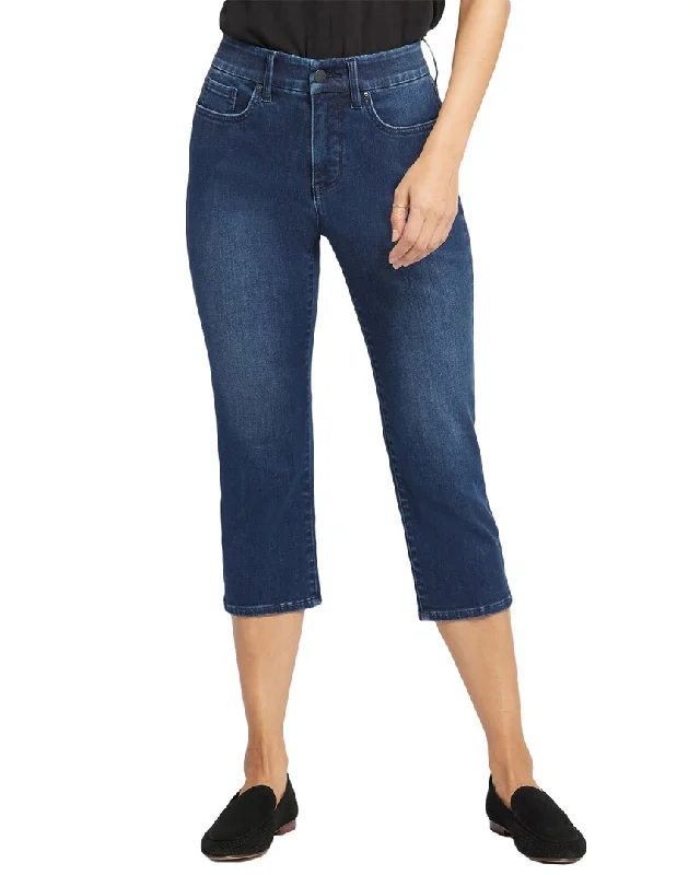 Nydj Waist Match Slim Straight Crop Prospect Jean Trendy Plus Size Jeans