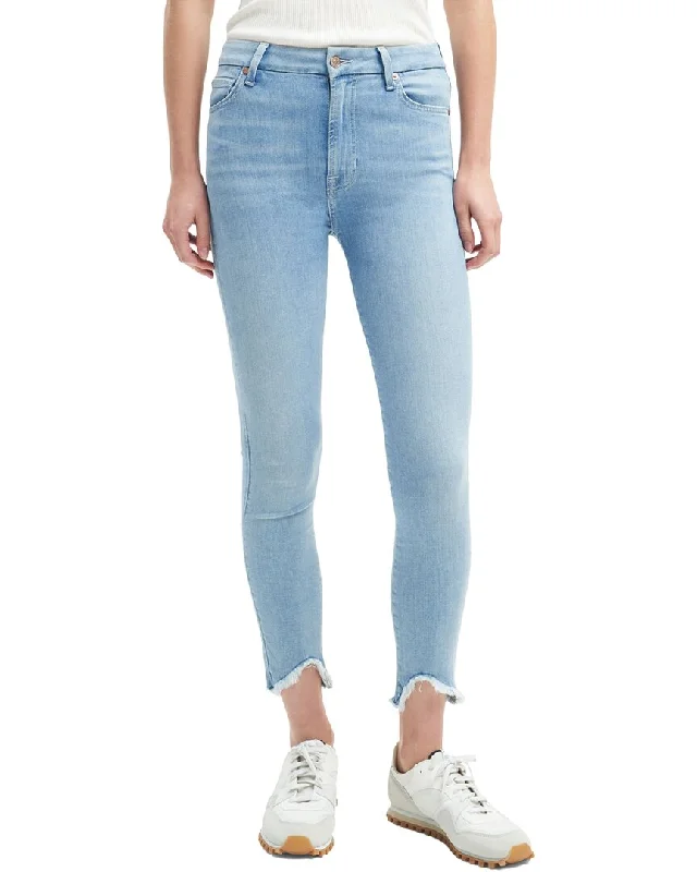 7 For All Mankind Ankle Skinny Maple Jean Comfortable Zip-Up Skinny Jeans