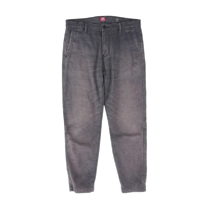 Black Solid Jeans Casual Distressed Denim Jeans