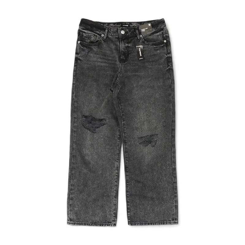 Black Solid Mid Rise Bootcut Jeans Classic Black Denim Jeans